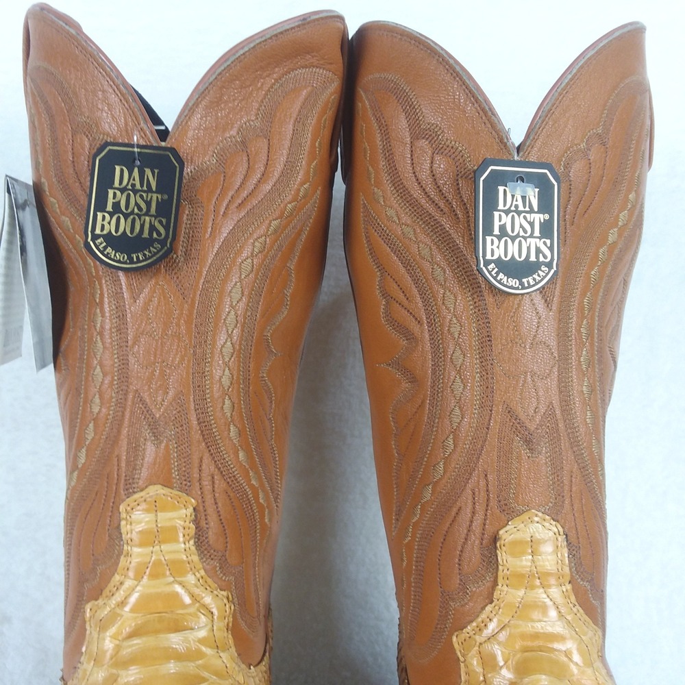 Dan Post Boots Python Leather Cowboy Western Boot… - image 8
